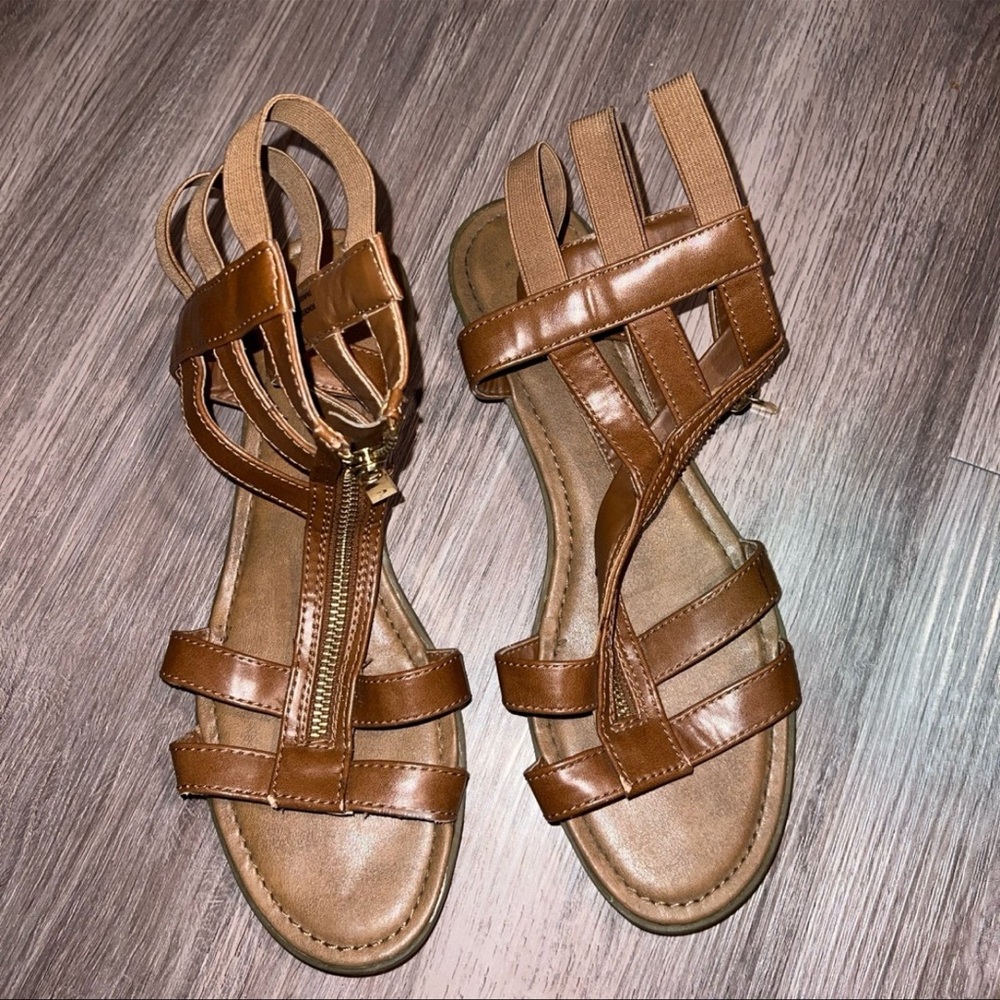 Brown Strappy Sandals